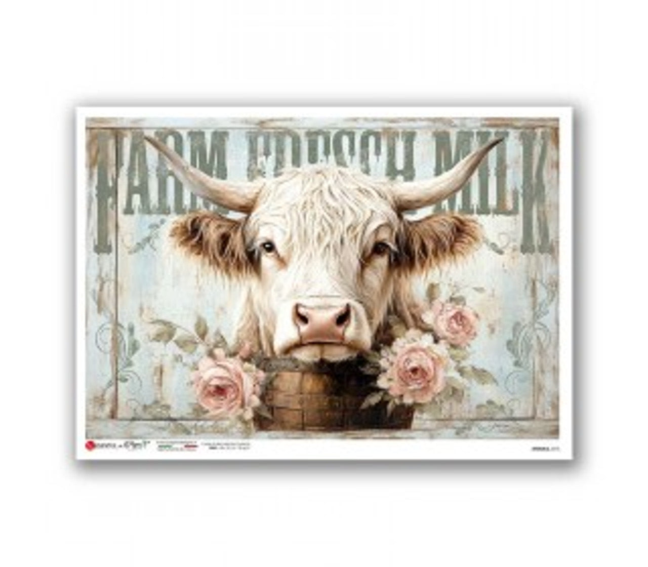 Paper Designs Washipaper A2-A3-A4 Rice Paper for Decoupage Animals 0276/0118