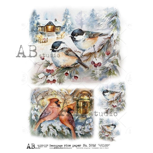 AB Studios A4 Rice Paper for Decoupage 5782