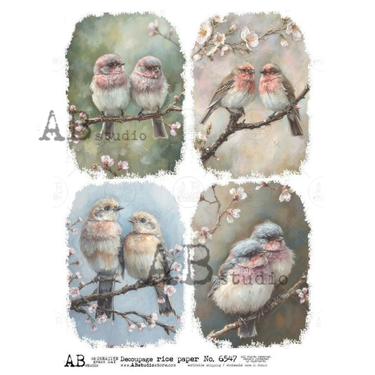 AB Studios A4 Rice Paper for Decoupage 6547
