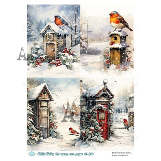 AB Studios A4 Rice Paper for Decoupage MV457