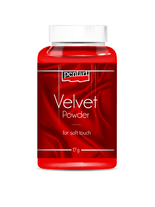 Pentart Velvet Powder Red 17gm