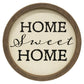 Home Sweet Home Circle Frame Wall Hanging | Wall Décor