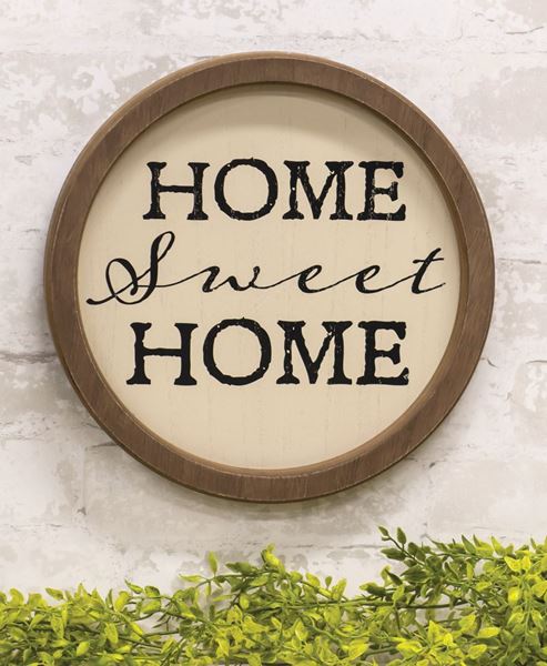 Home Sweet Home Circle Frame Wall Hanging | Wall Décor