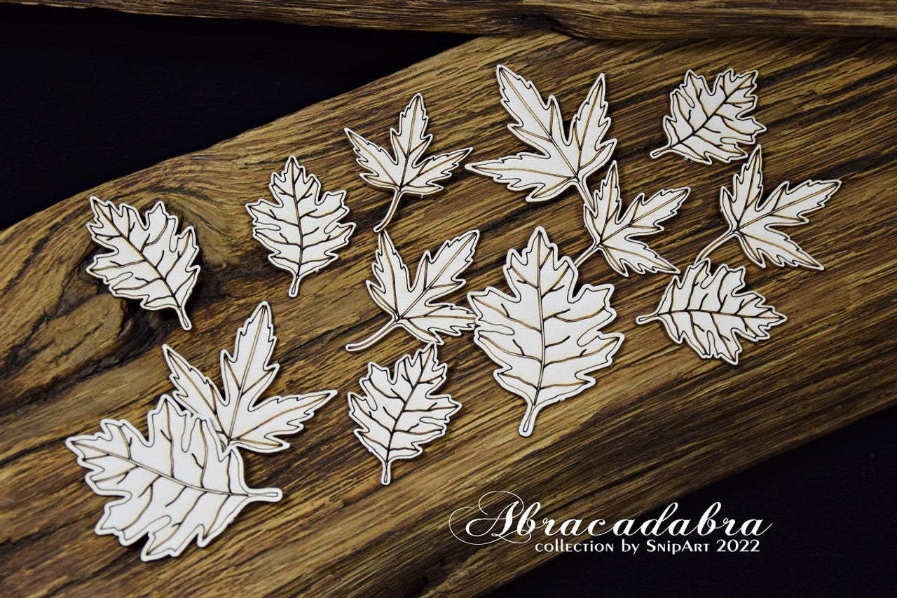 Snipart Abracadabra-Leaves-Set | Chipboard | DIY Projects, Scrapbooking, Art Journals, Mixed Media, Collage