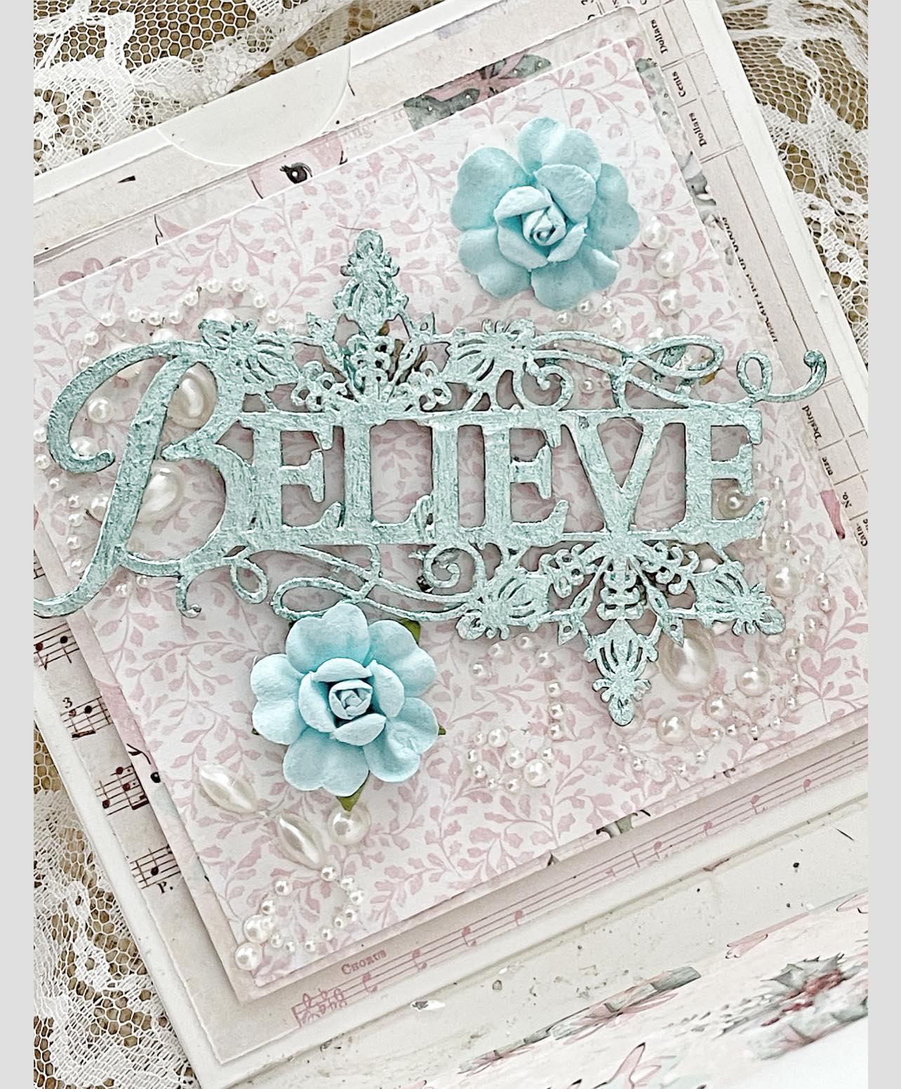 Scrapaholics Believe Chipboard for DIY Projects, Scrapbooking, Art Journals, Mixed Media, Collage