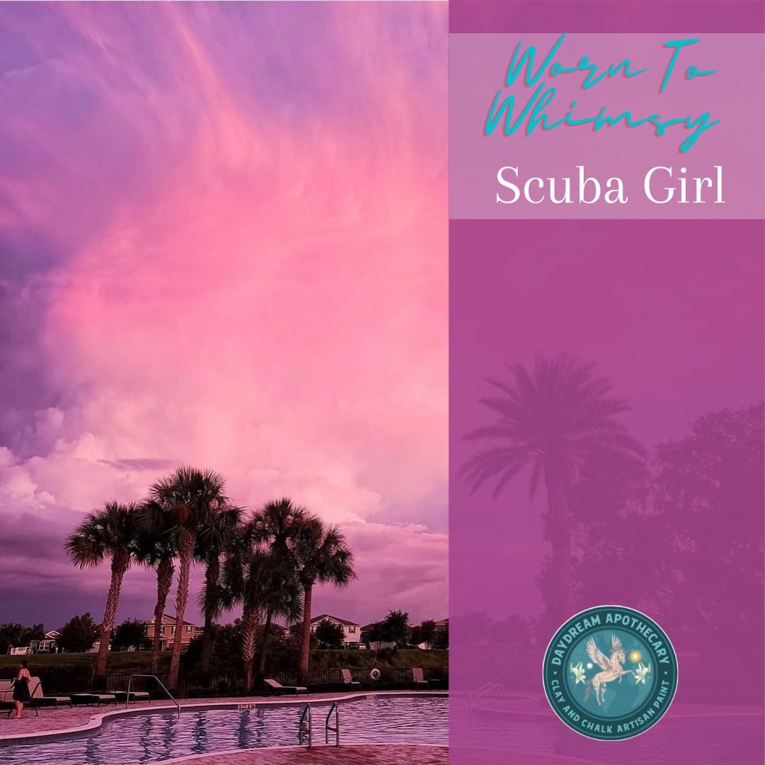 CLOSEOUT SALE! Scuba Girl🌊 COASTAL by Worn to Whimsy | Daydream Apothecary Clay and Chalk Artisan Paint