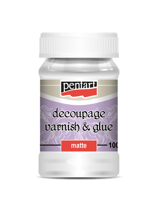 Pentart Decoupage Varnish & Glue, Matte 100 ml