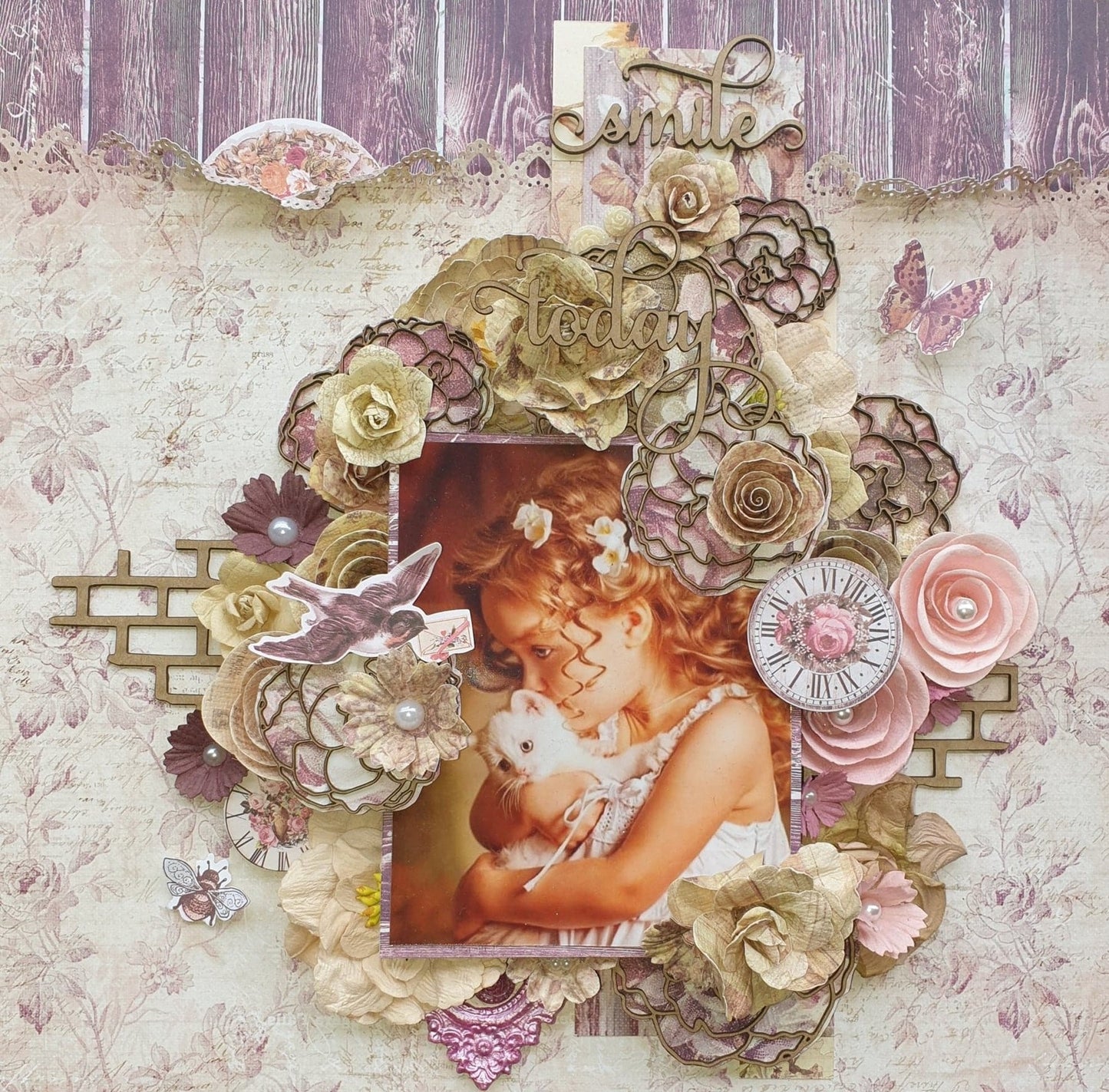 Scrapaholics Blossoms Chipboard for DIY Projects, Scrapbooking, Art Journals, Mixed Media, Collage