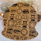 Vintage-Style Christmas Snowglobe Plaque Mixed Media Winter Decoration
