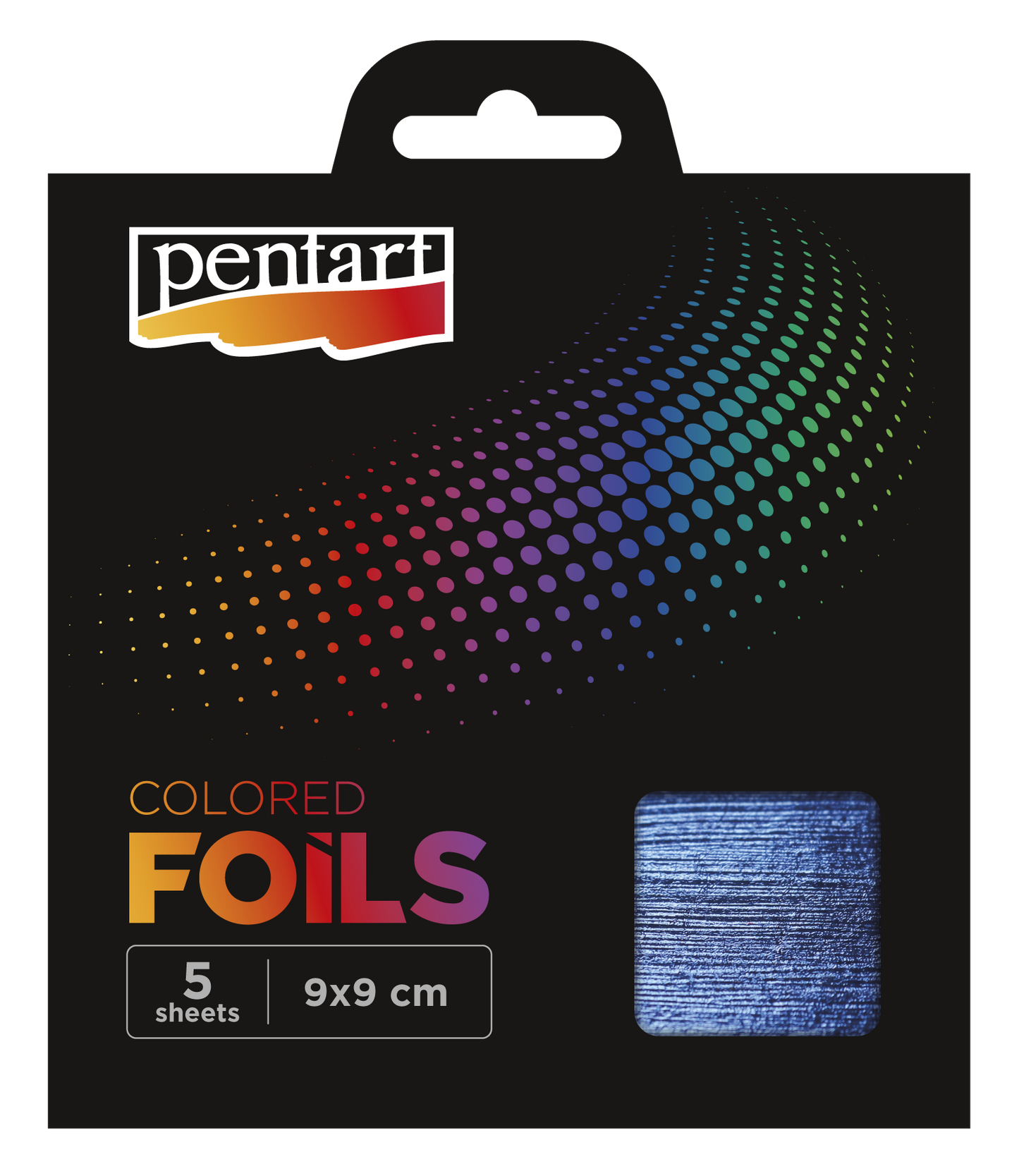 Pentart Colored Foil Sheets 9x9 cm 5 Sheets/pack, Dark Blue