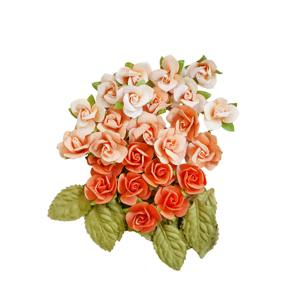 Closeout Sale! Prima Flowers® Peach Tea Collection Flowers Sweet Peaches 36 Pcs, 0.75"