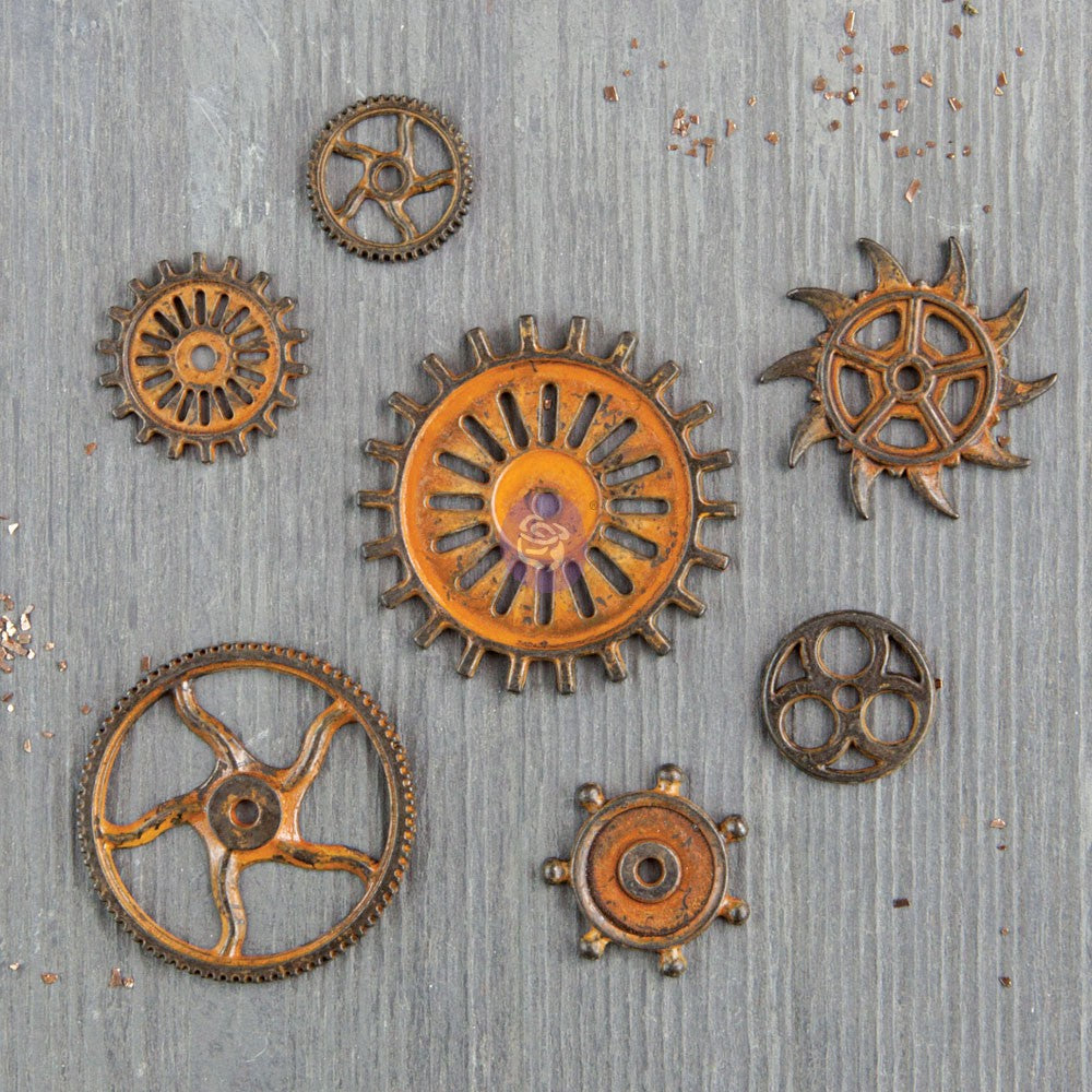 Closeout Sale! Finnabair Mechanicals: Rustic Gears DIY Projects, Scrapbooking, Art Journals, Mixed Media, Collage