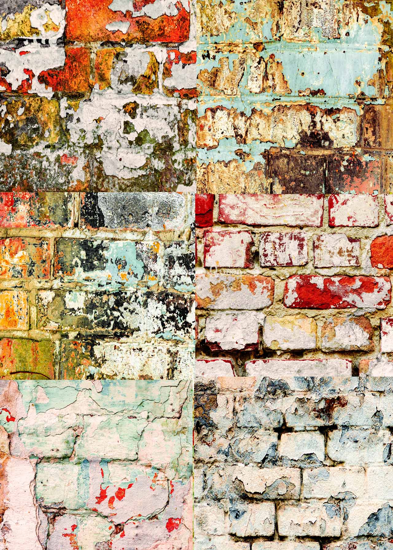Decoupage Queen Rice Paper Brick Wall by Andy Skinner A4