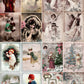Decoupage Queen Rice Paper Vintage Christmas Minis A4