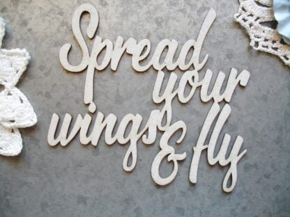 Scrapaholics Spread Your Wings Chipboard