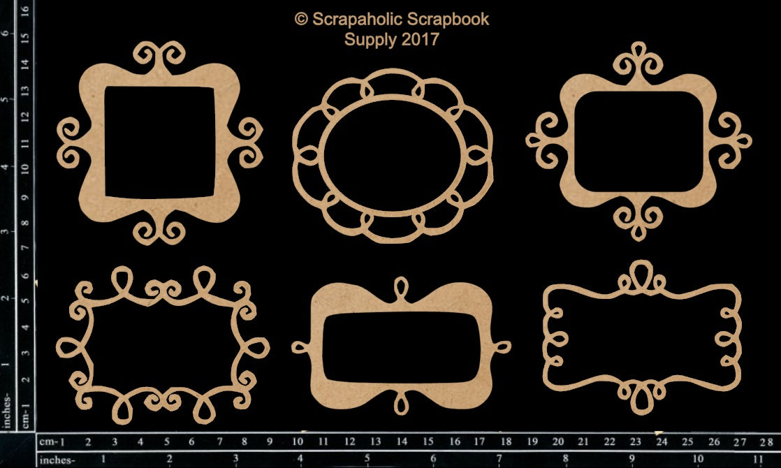 Scrapaholics Doodle Frames Chipboard