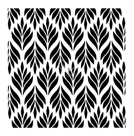 Posh Chalk Stencil Evergreen 20" × 20" for furniture, arts and crafts, mixed media