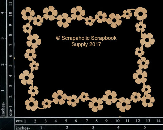 Scrapaholics Floral Frame Chipboard