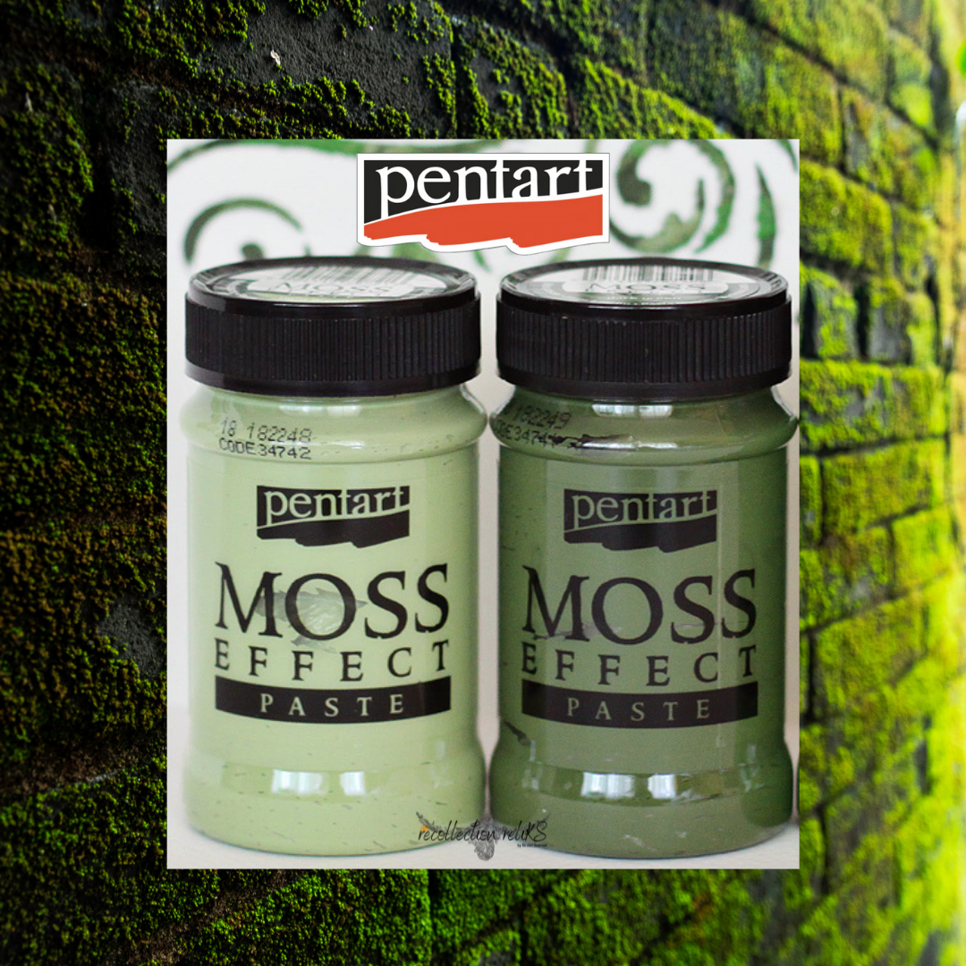 Pentart Moss Effect Paste 100 ml Choose Dark or Light Green