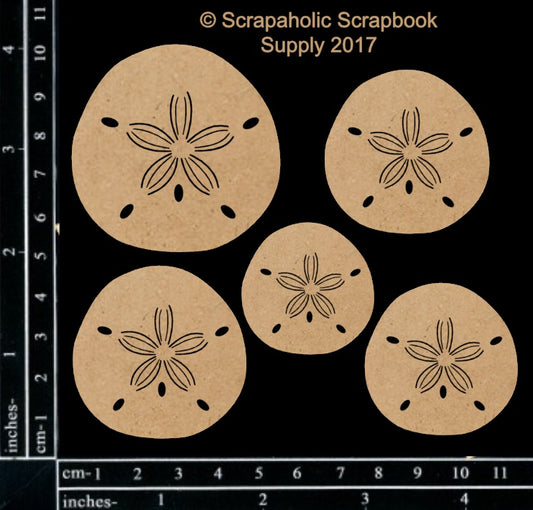 Scrapaholics Sand Dollars Chipboard