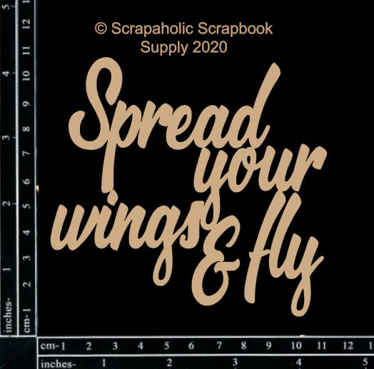 Scrapaholics Spread Your Wings Chipboard