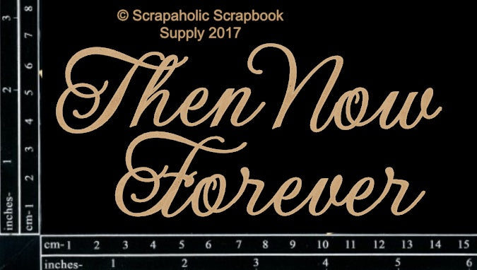 Scrapaholics Then Now Forever Chipboard