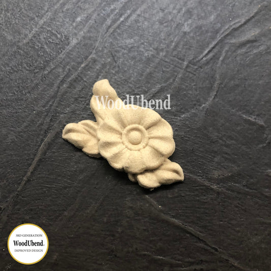 WoodUbend Flowers--1 pack of 5-- WUB1435 1.57 × 0.79"- Heat Bendable Mouldings Moldings - Decorative Furniture Applique Active Restock requests: 0