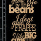 Scrapaholics Coffee Quotes Chipboard