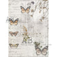 AB Studios A4 Rice Paper for Decoupage Monarch Butterflies 0627