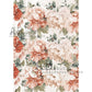 AB Studios A4 Rice Paper for Decoupage Large Coral Roses 0691
