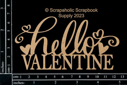 Scrapaholics Hello Valentine Chipboard