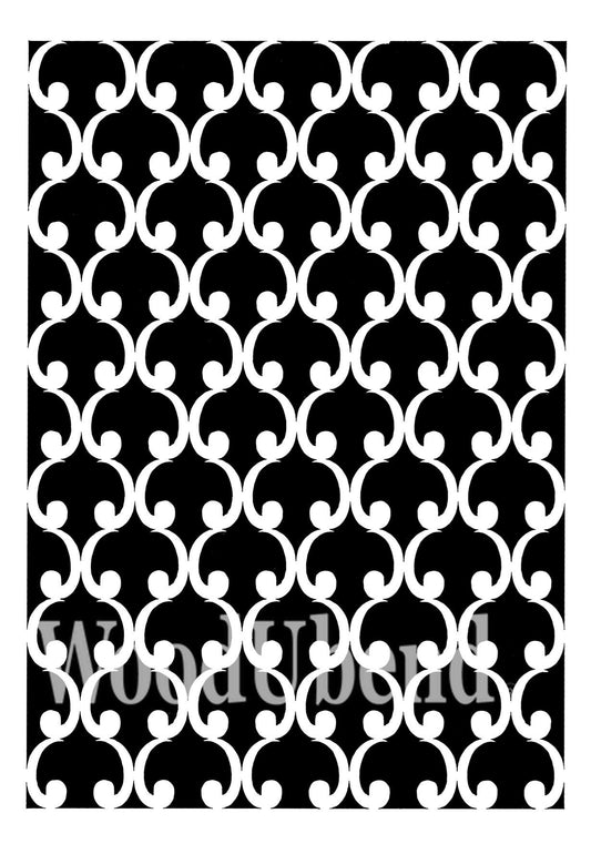 Posh Chalk Stencil Turkish Delight 8.27" × 11.81" for furniture DIY Projects, Scrapbooking, Art Journals, Mixed Media, Collage
