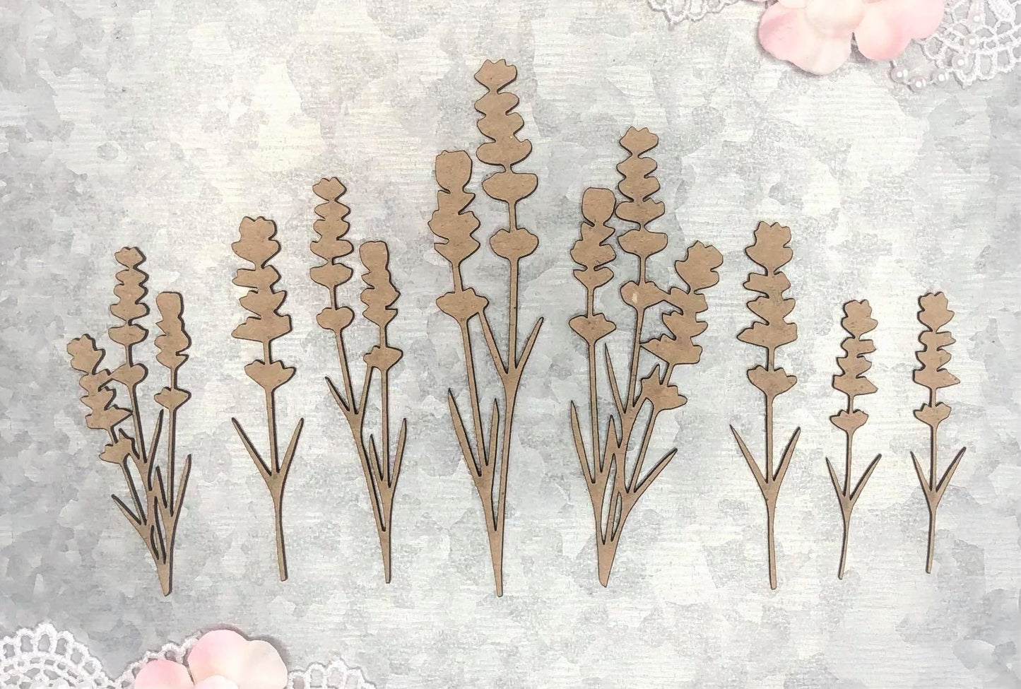 Scrapaholics Lavender Pieces Small Chipboard